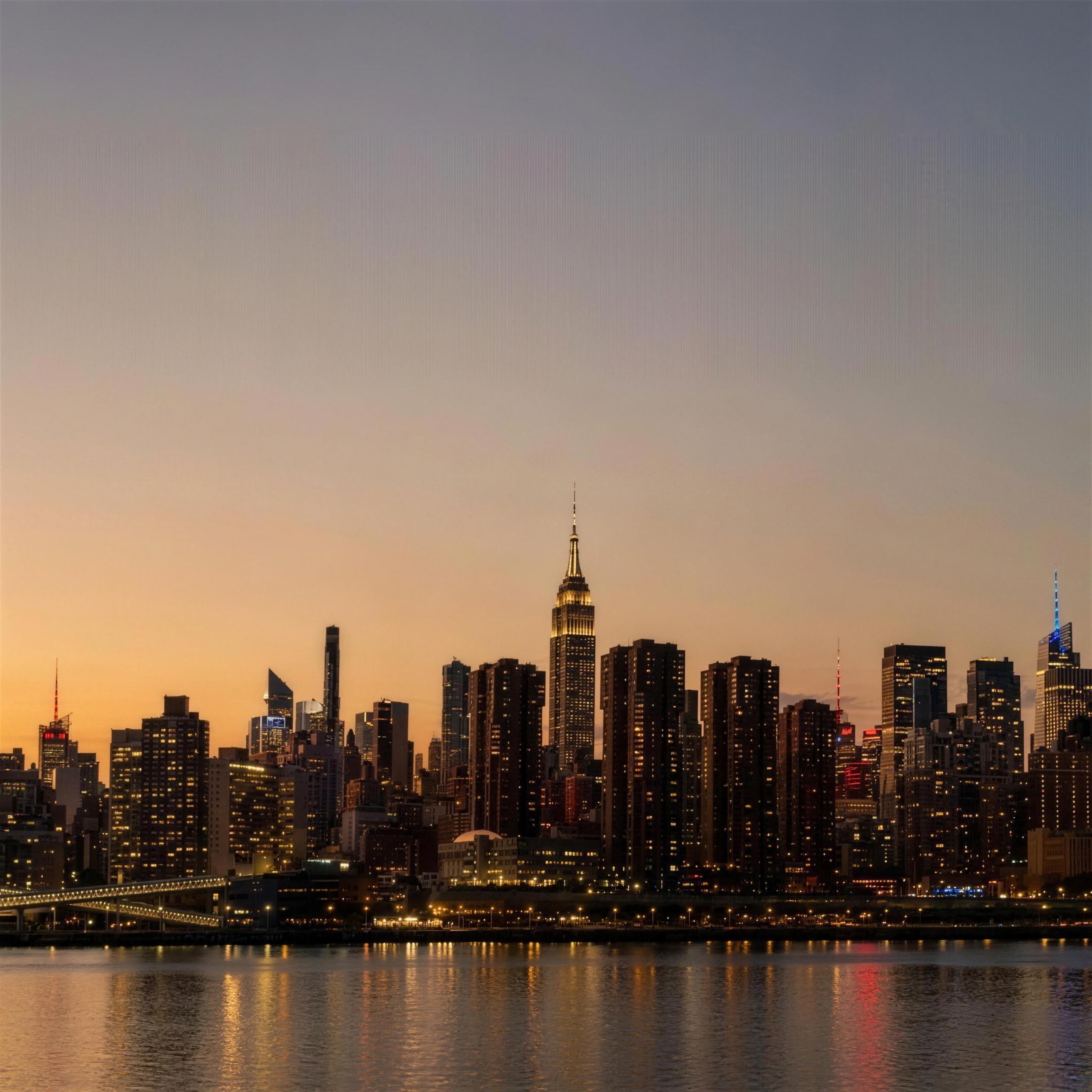 Midtown Manhattan at dusk